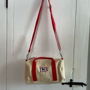 Black Dog Martha's Vineyard Canvas Duffle Cross Body Bag with Detachable Strap